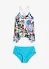 Tankini med mønstret nettingmateriale (2-delt sett), bonprix