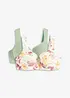 Padded-BH med bøyle i økologisk bomull (2-pack), bonprix