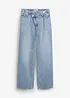 Wide Leg-jeans Mid Waist, Low Stretch, bonprix