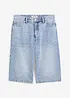 Bermudashorts i denim Mid Waist, Low Stretch, bonprix