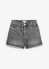Jeansshorts High Waist, Low Stretch, bonprix