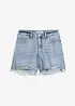 Jeansshorts High Waist, Low Stretch, bonprix