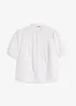 Kortermet bluse av musselin, bonprix
