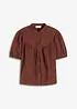 Kortermet bluse av musselin, bonprix
