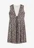 Minikjole med mesh, bonprix