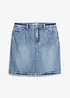 Denimskjørt Mid Waist, Low Stretch, bonprix