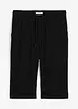 Loose Fit lang bermudashorts av luftig musselin, bonprix