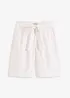 Shorts i twill med knytebelte, bonprix