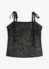 Topp i kreppet jersey, bonprix
