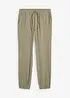 Regular Fit-pull on-bukse i musselin, Tapered, bonprix