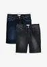 Bermudashorts i denim med stretch, Regular Fit (2-pack), bonprix