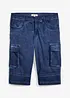 Lang cargo-bermudashorts med stretch og komfortsnitt, Regular Fit, bonprix