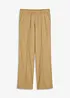 High Waist-bukse med lin og legg, bonprix