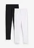 Leggings med blondekant (2-pack), bonprix