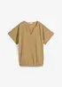 Oversized bluse med elastisk fald, bonprix