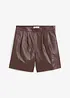 Skinnshorts i lammenappa, bonprix