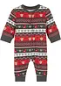 Babyoverall med julemønster, bonprix