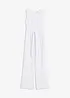 Jumpsuit i jersey-linmiks, bonprix