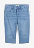 Lang bermudashorts i lett denim med stretch, Regular Fit, bonprix