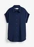 Bluse med korte ermer og resirkulert polyester, bonprix