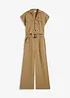 Jumpsuit i viskose med knytebelte, bonprix