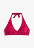 Halterneck-bikinitopp med V-hals, bonprix