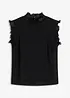 Bluse med volanger, bonprix