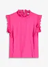 Bluse med volanger, bonprix