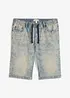 Pull on-bermudashorts i lett denim med stretch, Slim Fit, bonprix
