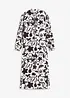 Kjole i kaftan-look og lett viskose, bonprix