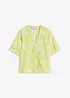 Kortermet bluse i lin-look, bonprix