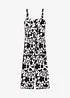 Jumpsuit i strukturert jersey med trykt mønster, bonprix