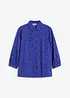 Bluse med hullbroderi, bonprix