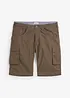 Bermudashorts i 100% bomull med cargolommer, Relaxed Fit, bonprix