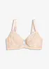 Minimizer-BH med bøyle og tofargede lurex-blonder, bonprix