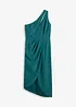 Satengkjole med drapering, bonprix