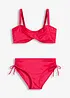 Balconette-bikini i glinsende materiale (2-delt sett), bonprix