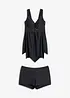 Lang tankini med brede stropper (2-delt sett), bonprix