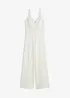 Jumpsuit med blonder og spagettistropper, bonprix