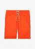 Pull on-bermudashorts i luftig linmiks, Regular Fit, bonprix