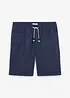 Pull on-bermudashorts i luftig linmiks, Regular Fit, bonprix