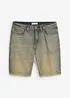 Dirty Washed-bermudashorts i denim med stretch, Regular Fit, bonprix
