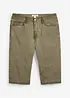 Lang bermudashorts med stretch i vasket look, Regular Fit, bonprix