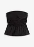 Bandeau-bluse med ballongsøm, bonprix