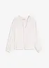 Bluse med metalliske striper, bonprix