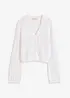 Kort cardigan i heklet look, bonprix