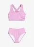 Bustier-bikini i ribbemateriale (2-delt sett), bonprix