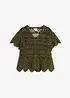 Kort, heklet cardigan, bonprix