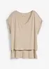 Oversized topp i lett viskosemiks, bonprix