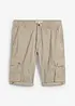 Cargo-bermuda i ren bomull, Regular Fit, bonprix